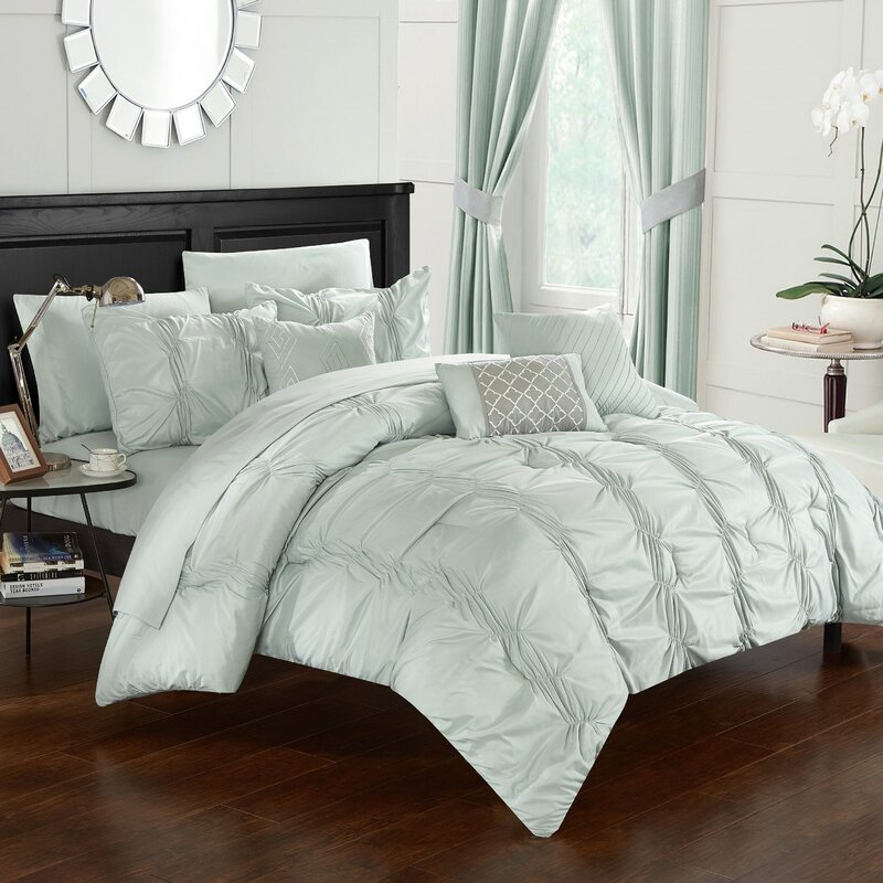 chic home tori complete comforter set with sheets blac